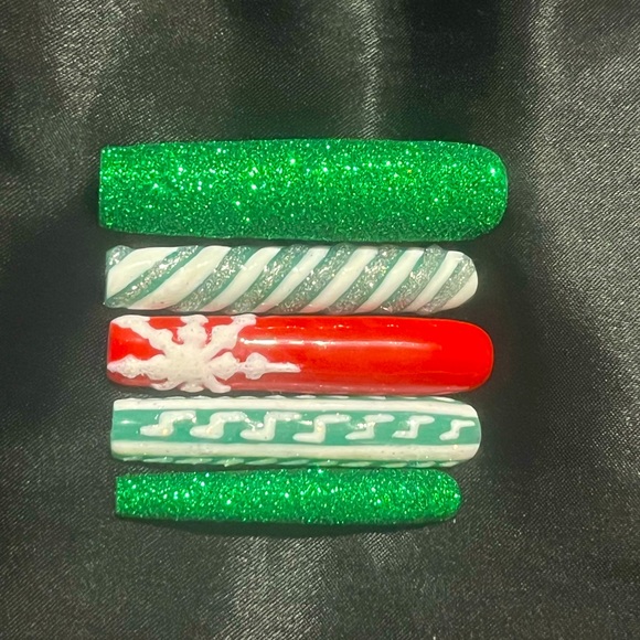 homemade acrylic nails 💕reusable, strong/wont break off - Picture 1 of 4